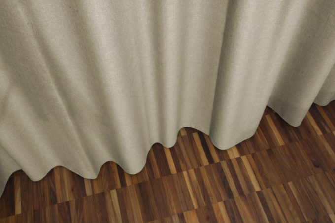 Nachtvorhang DAVOS [weiss Beige Hellbraun Braun