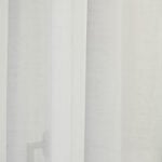 Tagesvorhang VALENCIA leinenoptik ecru weiss Transparenz