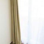 Ziervorhang: Blackout/Verdunkelungs/Hotelvorhang ZÜRICH in gold/beige