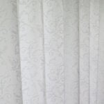 Wellen: Nachtvorhang VENEZIA weiss mit Ornamenten