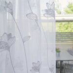 Vorhang im Landhausstil.