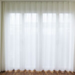 Breites Fenster: Leinenvorhang COMO ecru weiss nach Mass