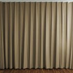 Fensterfront: Nachtvorhang SINGAPUR Braun [0040] für Schlafzimmer / Wohnzimmer