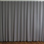 Fensterfront: Nachtvorhang SINGAPUR Grau [0084] für Schlafzimmer / Wohnzimmer