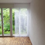Faden-Vorhang für Schienen.