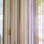 Vorhang Fenster - Fliegenvorhang braun und beige