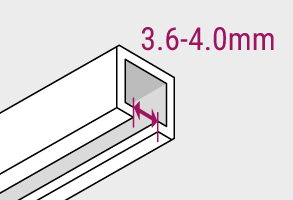 Vorhang-Gleiter Swiss Mini für Schiene