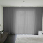 SEVILLA Massvorhang schlichter und eleganter Stoff Anthrazit [09] Schlafzimmer