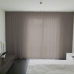 SEVILLA Massvorhang schlichter eleganter Stoff Dunkelbraun [08] Schlafzimmer