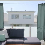 Sichtschutz Outdoor-Vorhang dunkelgrau Balkon SANTORINI new