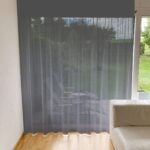 Tagesvorhang feine Naturstruktur MALAGA Anthrazit [810]