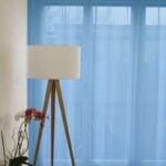 Tagesvorhang Wohnzimmer GENEVA II Blau [032]