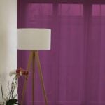 Tagesvorhang Wohnzimmer GENEVA II Bordeauxviolett [073]