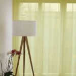 Tagesvorhang Wohnzimmer GENEVA II Helles Grüngelb [085]