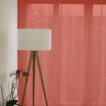 Tagesvorhang Wohnzimmer GENEVA II Helles Rot [037]