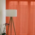 Tagesvorhang Wohnzimmer GENEVA II Rotorange [040]