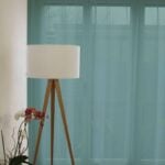 Tagesvorhang Wohnzimmer GENEVA II Türkisgrau [087]