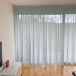 transparenter Tagvorhang OPTIMA FR-One nach Mass Pastellblau [13-rain]
