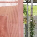 Flächenvorhang nach Mass GENEVA II Helles Lachsrot [038]