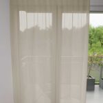 Tagesvorhang HORW Leinenoptik geschlossener Vorhang Beige [05]