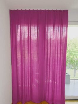 Tag-/Nachtvorhang CASALINO Fischbacher 1819 geschlossener Vorhang Pink [518]