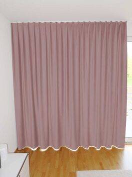 Nachtvorhang VINCI geschlossener Vorhang Altrosa [0060]