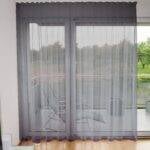 Tagesvorhang CORI geschlossener Vorhang Dunkelgrau [0810]