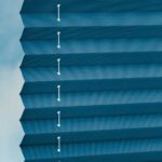 Stoff Plissee COMFORT DUSTBLOCK® in Blau [1742]