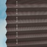 Stoff Plissee COMFORT DUSTBLOCK® in Braun [1732]