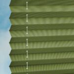Stoff Plissee COMFORT DUSTBLOCK® in Grasgrün [1778]