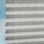 Stoff Plissee COMFORT DUSTBLOCK® in Hellgrau [1759]