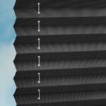 Stoff Plissee COMFORT DUSTBLOCK® in Schwarz [1737]