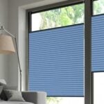 Fenster-Plissee EOS CREPE FR in Blau [0743]