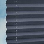 Stoffmuster Plissee EOS CREPE FR in Marineblau [0747]