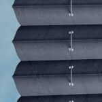 Stoff vom Plissee EOS® CRUSH TOPAR® PLUS in Dunkelblau [7843]