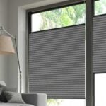 Plissee EOS® CRUSH TOPAR® PLUS in Dunkelgrau [7854]