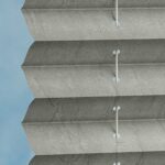 Stoff vom Plissee EOS® CRUSH TOPAR® PLUS in Grau [7810]