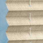 Stoff vom Plissee EOS® CRUSH TOPAR® PLUS in Sandbeige [7821]