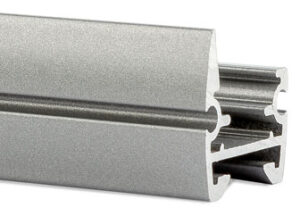 Plissee Schienenprofli in Silber [ähnlich RAL 9006]