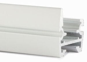Plissee Schienenprofli in Weiss matt [ähnlich RAL 9016]