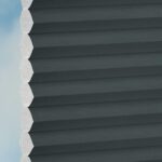 Stoff vom Wabenplissee DUETTE® EOS® FIXÉ UNIX in Dunkelgrau [7656]