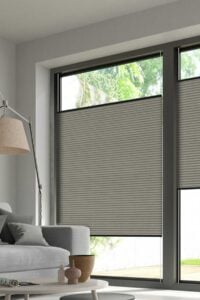 Wabenplissee DUETTE® EOS® FIXÉ ELAN in Beigegrau [7758]