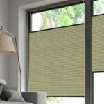 Plissee DUETTE® EOS® FIXÉ ELAN DARK in Beige [3731]