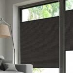 Plissee DUETTE® EOS® FIXÉ ELAN DARK in Dunkelbraun [3733]