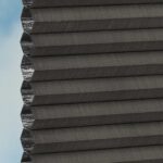 Stoff vom Wabenplissee DUETTE® EOS® FIXÉ ELAN DARK in Dunkelbraun [3733]
