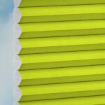 Stoff vom Wabenplissee DUETTE® EOS® FIXÉ ELAN in Gelbgrün [7775]