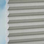 Stoff vom Wabenplissee DUETTE® EOS® FIXÉ ELAN in Grau [7750]
