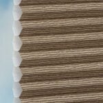Stoff vom Wabenplissee DUETTE® EOS® FIXÉ ELAN METALLIC STRIPES in Bronze [0826]