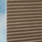Stoffmuster vom Wabenplissee DUETTE® EOS® FIXÉ ELAN METALLIC STRIPES in Bronze [0826]