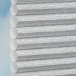 Stoff vom Wabenplissee DUETTE® EOS® FIXÉ ELAN METALLIC STRIPES in Silber [0825]